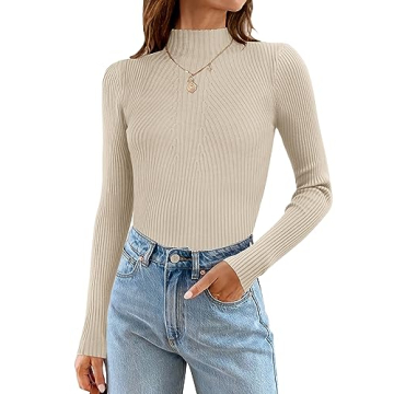 Stylish ZESICA Women's Long Sleeve Turtleneck Sweater