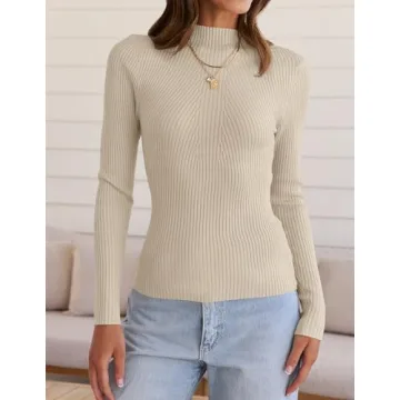 Stylish ZESICA Women's Long Sleeve Turtleneck Sweater