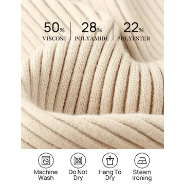 Stylish ZESICA Women's Long Sleeve Turtleneck Sweater