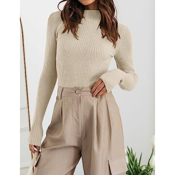 Stylish ZESICA Women's Long Sleeve Turtleneck Sweater