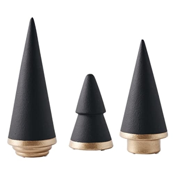 Elegant Black Ceramic Christmas Tree Set for Every Holiday