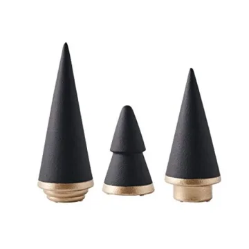 Elegant Black Ceramic Christmas Tree Set for Every Holiday