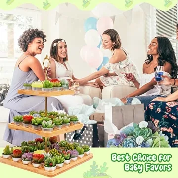 AiXiAng Cactus Candle Set 12Pcs for Parties