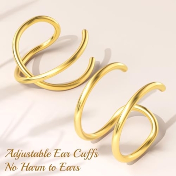 Stylish PAGOW 4x Fake Helix Ear Cuffs for All Occasions