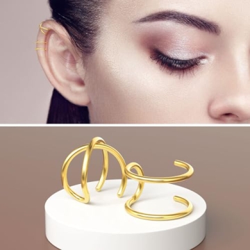 Stylish PAGOW 4x Fake Helix Ear Cuffs for All Occasions
