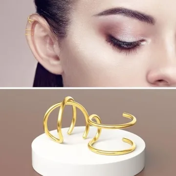 Stylish PAGOW 4x Fake Helix Ear Cuffs for All Occasions