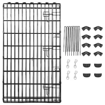 Amazon Basics Foldable Pet Exercise Playpen - Large & Versatile