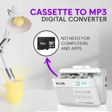 KLIM K7 Cassette to MP3 Converter & Portable Player