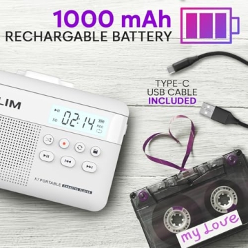 KLIM K7 Cassette to MP3 Converter & Portable Player