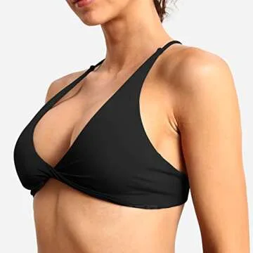 YEOREO Coral Sports Bras for Women Criss-Cross Back Padded Workout Thin Straps Bra Running Yoga Bra Casual Crop Tops