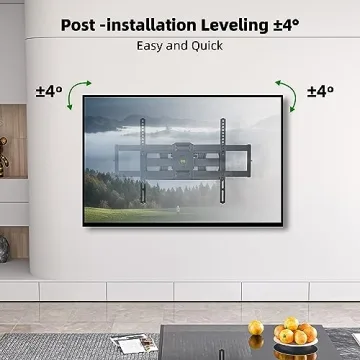 Full Motion TV Wall Mount for 37"-86" Flat Screens