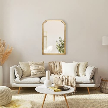 WallBeyond 24" x 36" Rustic Wood Bathroom Mirror