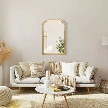 WallBeyond 24" x 36" Rustic Wood Bathroom Mirror