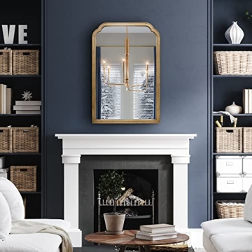 WallBeyond 24" x 36" Rustic Wood Bathroom Mirror