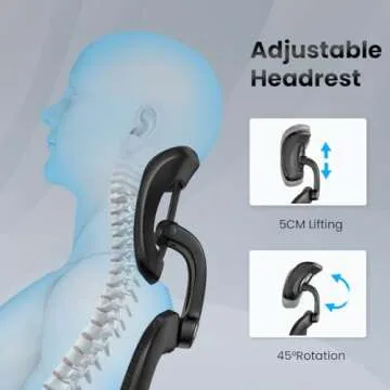 Soohow Ergonomic Office Chair with Lumbar Support and 3D Armrests