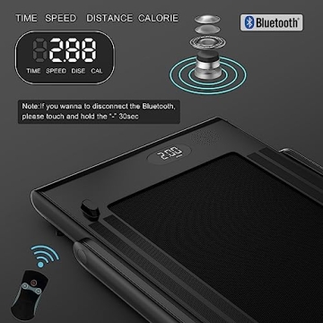 GoPlus 2-in-1 Folding Treadmill for Home Office Use