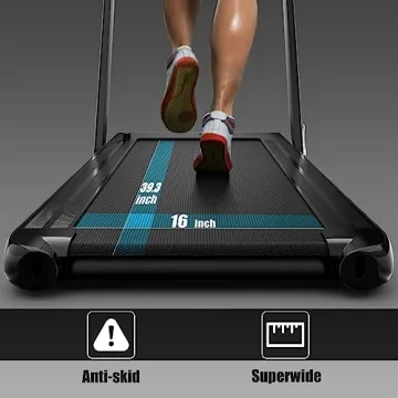GoPlus 2-in-1 Folding Treadmill for Home Office Use