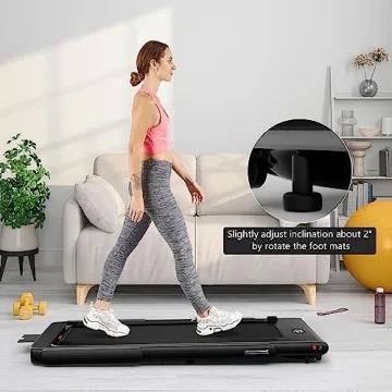 GoPlus 2-in-1 Folding Treadmill for Home Office Use