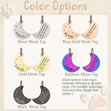 Personalized Starry Sky Theme Pet ID Tags for Dogs