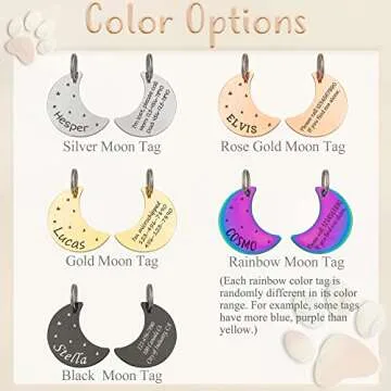 Personalized Starry Sky Theme Pet ID Tags for Dogs