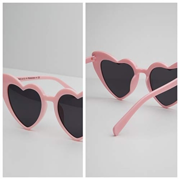 Pergozo Pink Heart Sunglasses Set for Bachelorette Parties