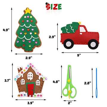 CiyvoLyeen Kids Christmas Sewing Kit for Creative Fun