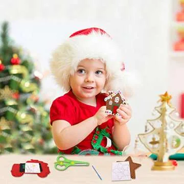 CiyvoLyeen Kids Christmas Sewing Kit for Creative Fun