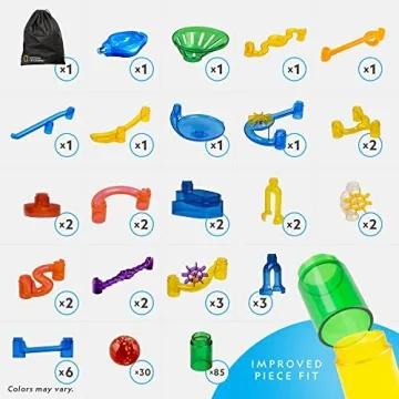 Glowing Marble Run Set - Educational Kids Toy 150 pcs