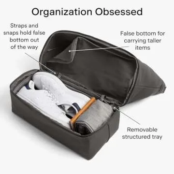 Lo & Sons Catalina Deluxe Tote - Spacious Canvas Travel & Everyday Bag With Shoe Compartment, Luggage Sleeve, Padded Strap | Versatile Durable Bag For Women, Men for Weekend, Hospital, Gym, Carry On