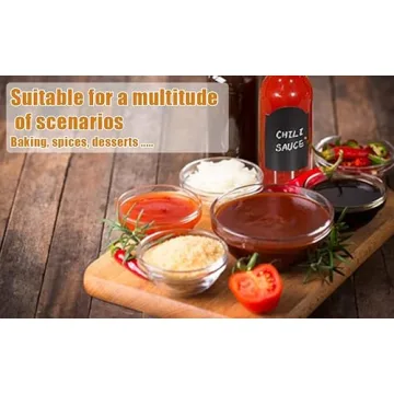 Maredash Mini Bowls 4 Inch Glass Bowls for Kitchen Prep