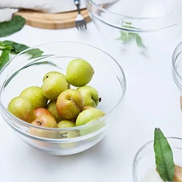 Maredash Mini Bowls 4 Inch Glass Bowls for Kitchen Prep