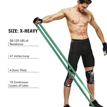 4EverShape Pull Up Assist Bands, Resistance Bands Set with Handles and Door Anchor, Workout Bands, Heavy Duty Exercise Bands for Body Stretching, Powerlifting