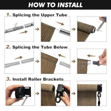 Artpuch Outdoor Roller Shade for Stylish Outdoor Use