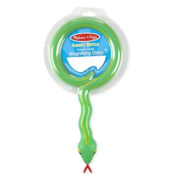Melissa & Doug Sunny Patch Shimmy Snake Magnifying Glass With Shatterproof Lens