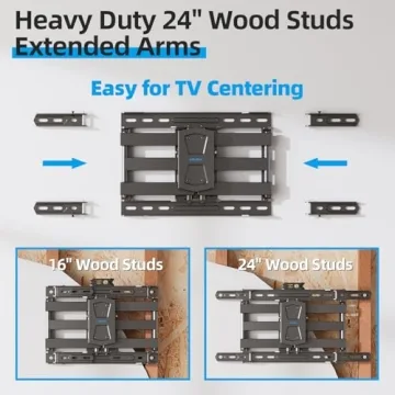 USX STAR Full Motion TV Wall Mount for 42-86 Inch TVs