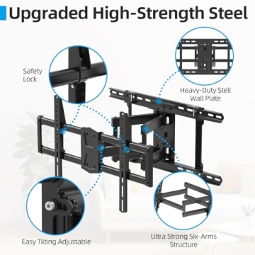 USX STAR Full Motion TV Wall Mount for 42-86 Inch TVs