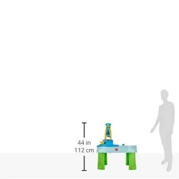 Step2 Splash & Scoop Bay, Kids Sand and Water Activity Sensory Table, 7 Piece Accessory Kit, Toddler Summer Outdoor Toys, 2+ Years Old