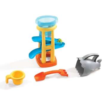 Step2 Splash & Scoop Bay, Kids Sand and Water Activity Sensory Table, 7 Piece Accessory Kit, Toddler Summer Outdoor Toys, 2+ Years Old