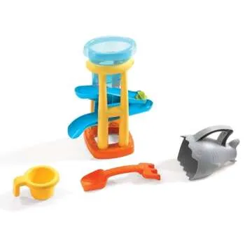 Step2 Splash & Scoop Bay, Kids Sand and Water Activity Sensory Table, 7 Piece Accessory Kit, Toddler Summer Outdoor Toys, 2+ Years Old