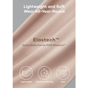 Konny Baby Carrier Flex - Premium Adjustable Baby Sling for Newborns (M-4XL)
