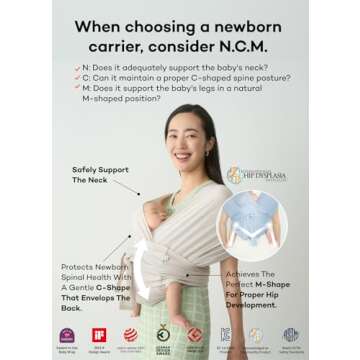 Konny Baby Carrier Flex Adjustable for Newborns - Beige