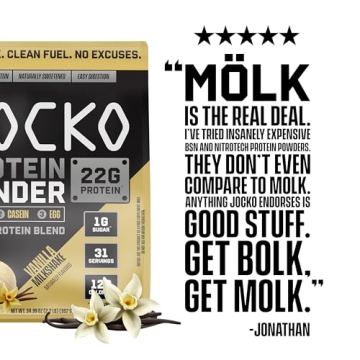 Jocko Mölk Whey Protein Powder 22g Protein Low Sugar Blend