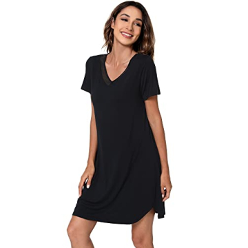 WiWi Bamboo Viscose Nightgowns Soft Women's Sleepwear