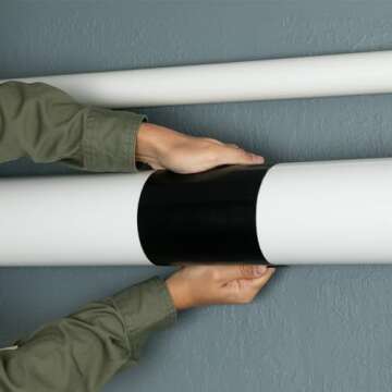 Flex Tape, 4 in x 5 ft, Black, Original Thick Flexible Rubberized Waterproof Tape - Seal and Patch Leaks, Works Underwater, Indoor Outdoor Projects - Home RV Roof Plumbing and Pool Repairs