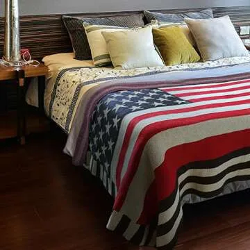 Patriotic American National Citizenship Blanket