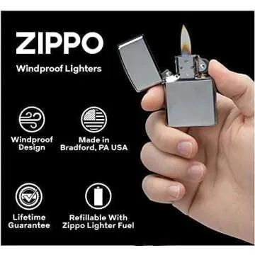 Custom Zippo Windproof Lighter with Free Engraving