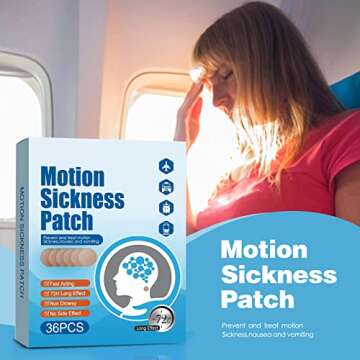 Motion Sickness Patches & Sea Sickness Bands for The Relief of Nausea and Vertigo in Adults and Kids...