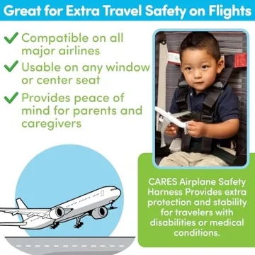 CARES Airplane Safety Travel Harness for Kids - Lightweight and Portable