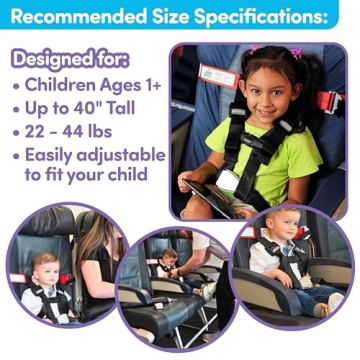 CARES Airplane Safety Travel Harness for Kids - Lightweight and Portable