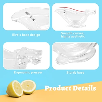 HNQH Acrylic Lemon Squeezer for Effortless Juicing